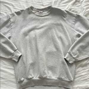 LA Apparel Classic Grey Mens Sweater